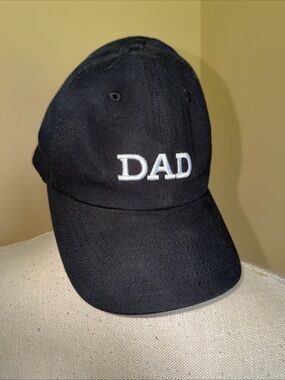 Open Road Brands DAD Baseball Hat Cap Black 100% Cotton One Size Adjustable